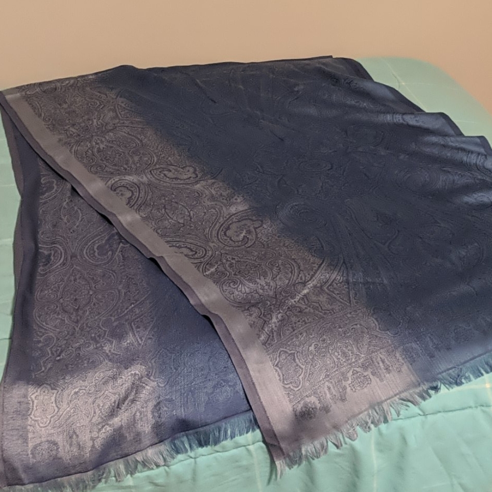 Large Blue Scarf